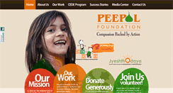 Desktop Screenshot of peepalfoundation.org